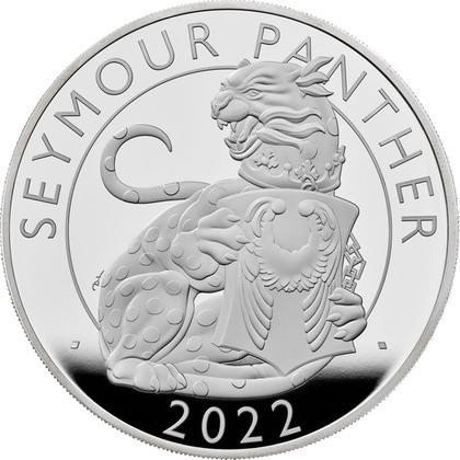 The Royal Tudor Beasts: Seymour Panther 1 uncja Srebra 2022 Proof