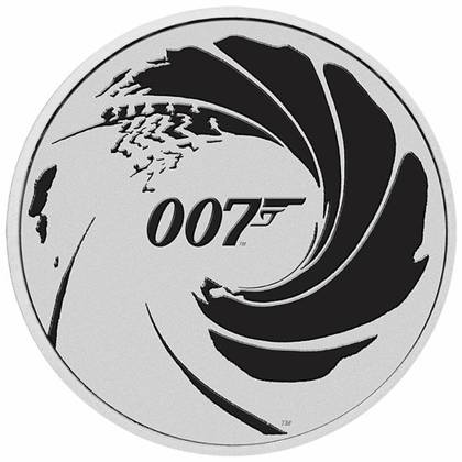 Tuvalu: James Bond 007 kolorowany 1 uncja Srebra 2022