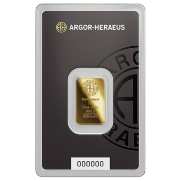 Lingou de aur Argor-Heraeus 5 g