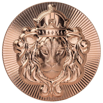 Medalie din cupru Scottsdale Lion Stacker 1 uncie AVDP cupru
