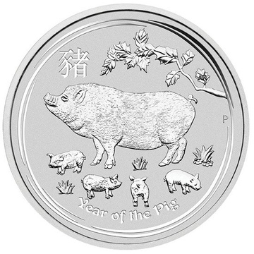 Lunar II Anul Porcului 1000 g Argint 2019