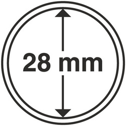 Leuchtturm - Capsulă din plastic pentru monedă 28 mm 100 bucăți
