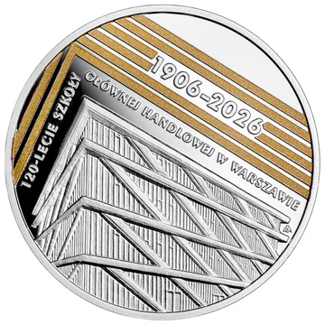 Srebrna Moneta 120-lecie Szkoły Głównej Handlowej 10 zł Srebro 2026 Proof Folder/Etui