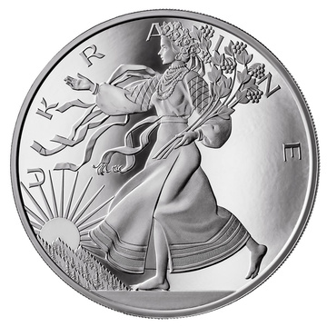 Medalia de Argint Liberty of Ukraine 1 oz 2024 Proof cu hologramă