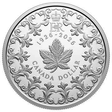 Monedă de Argint Canadian Silver Dollar - 100th Anniversary of the Birth of Queen Elizabeth II 1 dolar argint 2026 Proof
