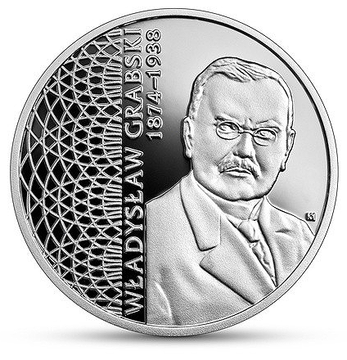Marii Economiști Polonezi: Władysław Grabski 10 lei Argint 2022 Proof