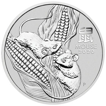 Lunar III Anul Șobolanului 1 oz Argint 2020