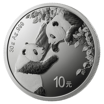 Chińska Panda 30 gramów Srebra 2023