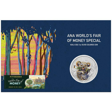 Koala 1 oz Argint 2026 Liberty Bell Privy ANA Coin Show Special