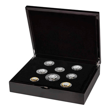 Set 8 monede King Charles III Definitives Argint 2023 Proof