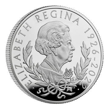 Regina Elisabeta a II-a 5 oz Argint £10 2022 Proof