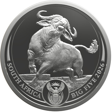 Monedă de Argint Big Five III: Buffalo 1 uncie de Argint 2026 (în card)