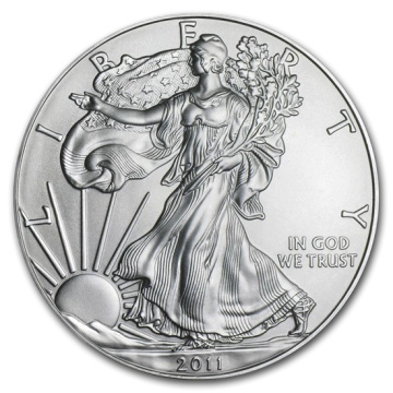 Amerykański Orzeł 1 uncja Srebra 2011