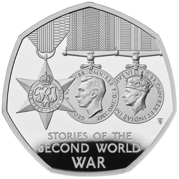 Povești din Al Doilea Război Mondial 50p Argint 2025 Proof