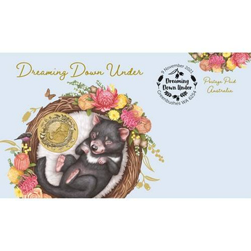 Dreaming Down Under Diavol tasmanian adormit Aluminiu maro 2021