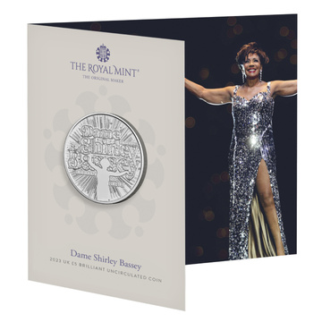Dame Shirley Bassey 5 lire cupronichel 2023