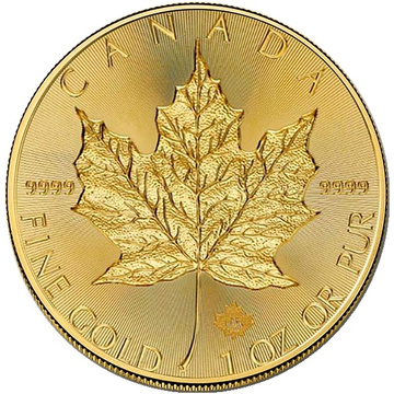 Monedă de aur Frunză de Arțar Canadiană 1 uncie de aur 2027