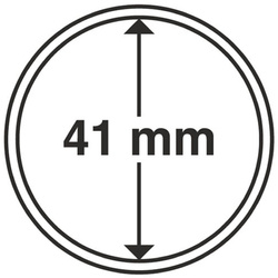 Leuchtturm - Capsulă din plastic pentru monedă 41 mm 100 bucăți