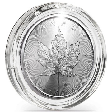 Leuchtturm - Capsulă din plastic pentru Canadian Maple Leaf 1 oz argint Ultra Perfect Fit 10 bucăți