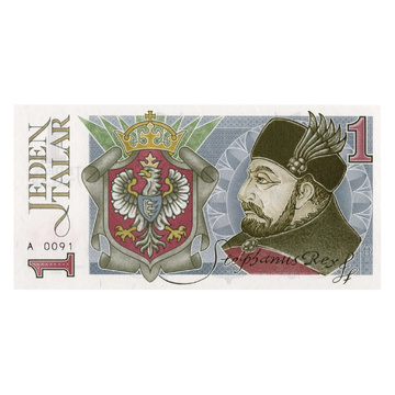 1 Taler Ștefan Báthory proiect de studiu al bancnotei 2023 tipărire PWPW
