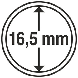 Leuchtturm - Capsulă din plastic pentru monedă 16,5 mm 100 bucăți