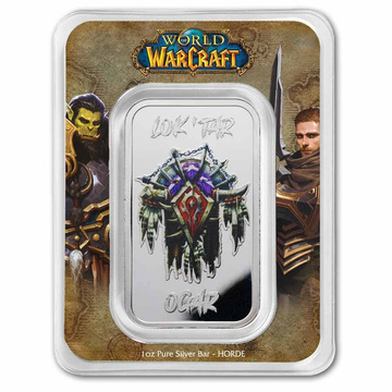 Sztabka PAMP: World of Warcraft Horde kolorowany 1 uncja Srebra 2026 Proof