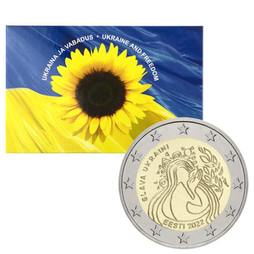 Estonia Glory to Ukraine 2 euro 2022