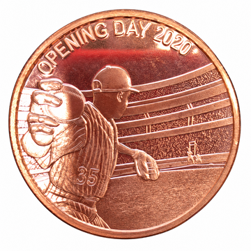 Medalie din cupru Baseball – Opening Day 2020, 1 uncie AVDP