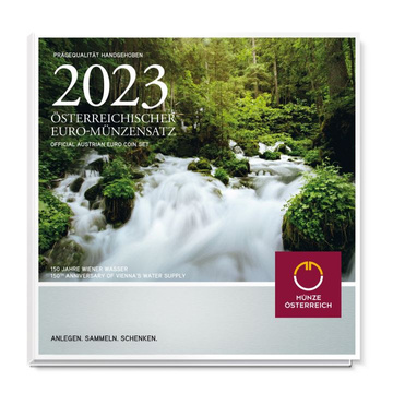 Set de 8 monede a 150-a aniversare a aprovizionării cu apă a Vienei 2023