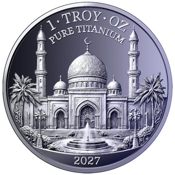 Medalie din Titan Shahada Mosque 1 uncie de Titan 2027