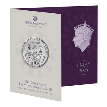 Încoronarea Majestății Sale Regele Charles al III-lea £5 Cupronichel 2023