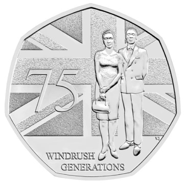 75 de ani ai Generației Windrush 50p Cupronichel 2023