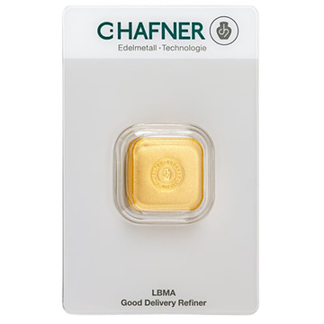Lingou de aur turnat 50 g C Hafner