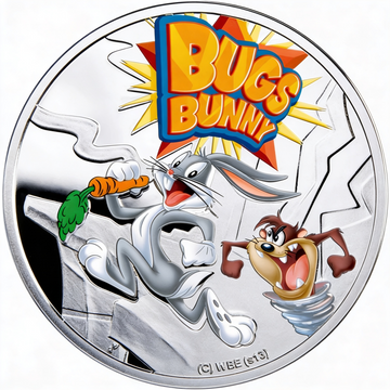 Monedă de Argint Cartoon Characters Bugs Bunny 1 Dolar 2013