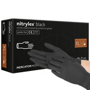 Mănuși din nitril pentru numismatică XL negre 100 bucăți