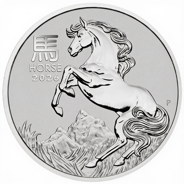 Monedă din platină Perth Mint: Lunar III - Anul Calului 1/10 uncie de platină 2026