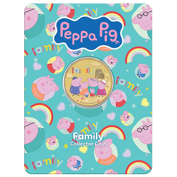 Monedă din bronz aluminiu The Perth Mint: Peppa Pig - Family 13,5 g 2026
