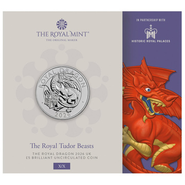 Monedă din cupro-nichel The Royal Tudor Beasts - The Royal Dragon £5 2026