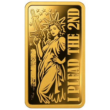 Monedă-lingou de aur I Plead the 2nd 1/200 uncie de aur 2026