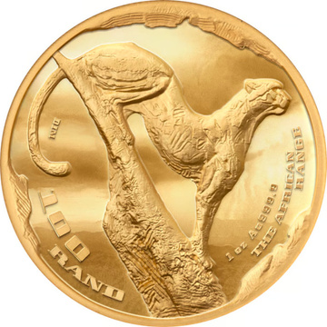 Monedă din aur Ghepard 1 uncie de aur 2026 Proof High Relief