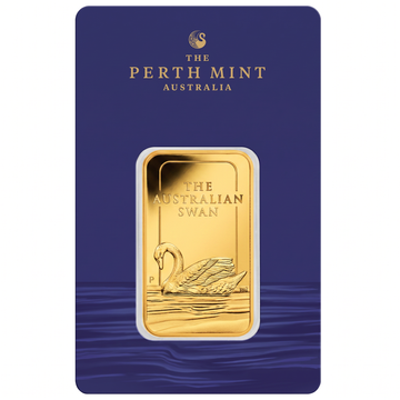 Perth Mint: Lingou de aur Lebădă australiană 1 uncie de aur 2026
