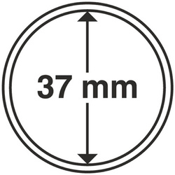 Leuchtturm - Capsulă din plastic pentru monedă 37 mm 100 bucăți