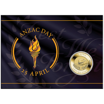Monedă din bronz aluminiu Perth Mint Anzac Day 1 dolar 2026