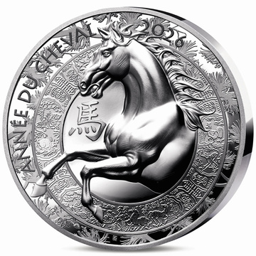 Francja: Rok Konia 1 uncji Srebra 2026 Proof