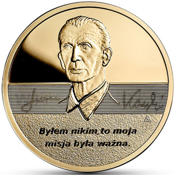 A 100-a aniversare a nașterii lui Jan Karski 200 lei Aur 2014 Proof