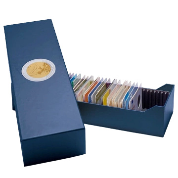 Leuchtturm - Cutie de arhivare LOGIK pentru 40 de monede de 2 euro în card