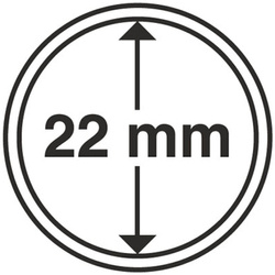 Leuchtturm - Capac din plastic pentru monedă 22 mm 100 bucăți
