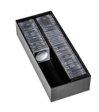 Leuchtturm - Cutie de arhivare LOGIK pentru monede și capsule QUADRUM