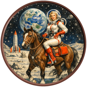Lunar on Lunar Monedă de Cupru colorată 5 oz Copper 2026