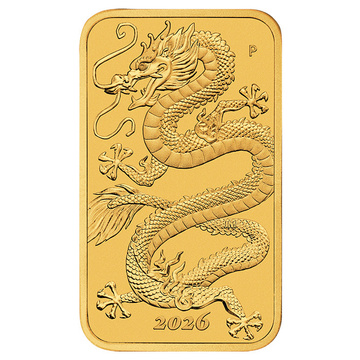Monedă-lingou din aur Dragon 1 uncie de aur 2026
